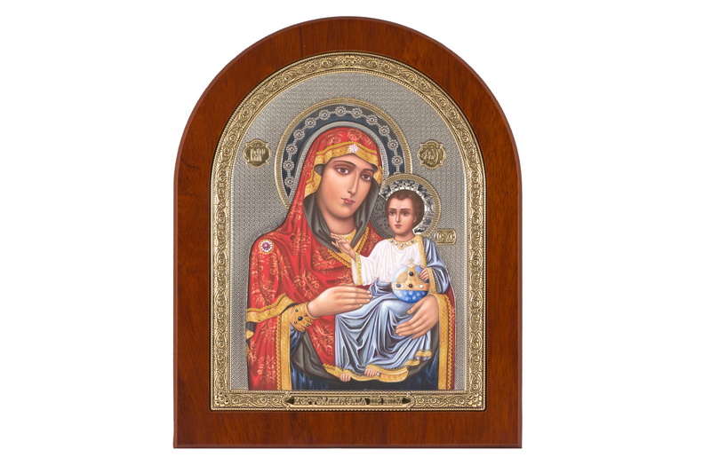 Theotokos the Jerusalemite - Arch, Painted Print, Solid Wood, Uncovered, Unencrusted 4.53x135mm