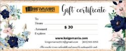   Gift Certificate $30