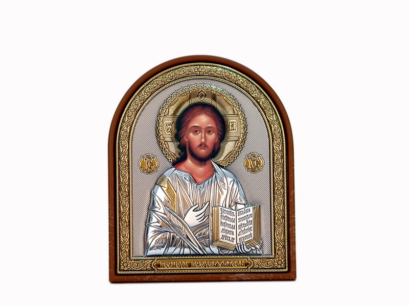 Jesus Christ Almighty - Arch, Painted Print, Silver-Plating, Textured Plastic, Uncovered, Unencrusted 3.54x110mm