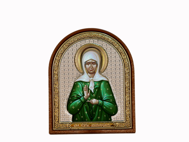 St. Matrona Of Moscow - Arch, Painted Print, Textured Plastic, Uncovered, Unencrusted 1.85x63mm