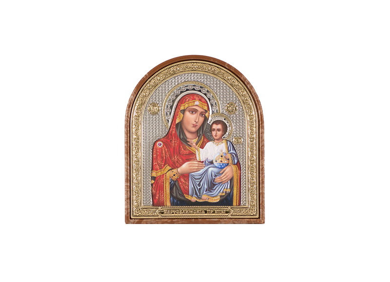 Theotokos the Jerusalemite - Arch, Painted Print, Textured Plastic, Uncovered, Unencrusted 4.57x147mm