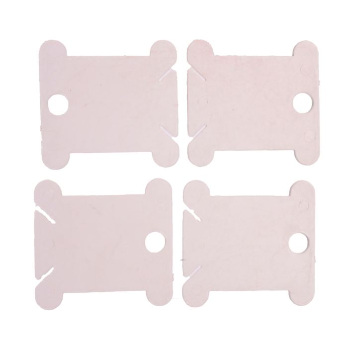 Набор шпулек для ниток мулине в пакете (4 шт) 3,6*4 см цвет розовый 1215428