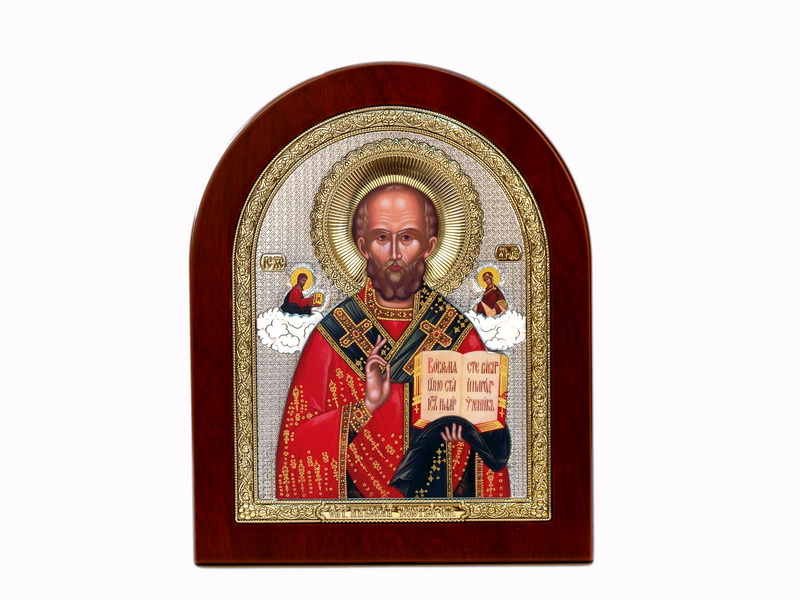 St. Nicholas - Arch, Painted Print, Solid Wood, Uncovered, Unencrusted 3.46x104mm