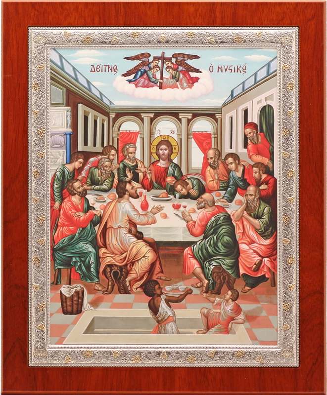 The Lord's Supper - Rectangular, Painted Print, Solid Wood, Uncovered, Unencrusted 11.18x233mm