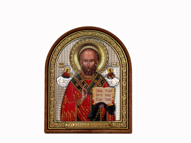 St. Nicholas - Arch, Painted Print, Textured Plastic, Uncovered, Unencrusted 1.85x63mm